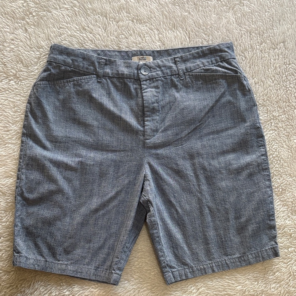 Croft & Barrow Women's Blue Flat Front Shorts
